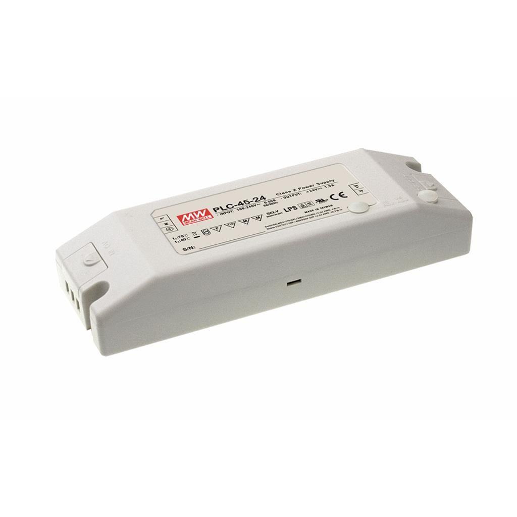 MEAN WELL PLC-45-15 AC-DC Single output LED driver Constant Current (CC); Output 15Vdc at 3A; I/O screw terminal block
