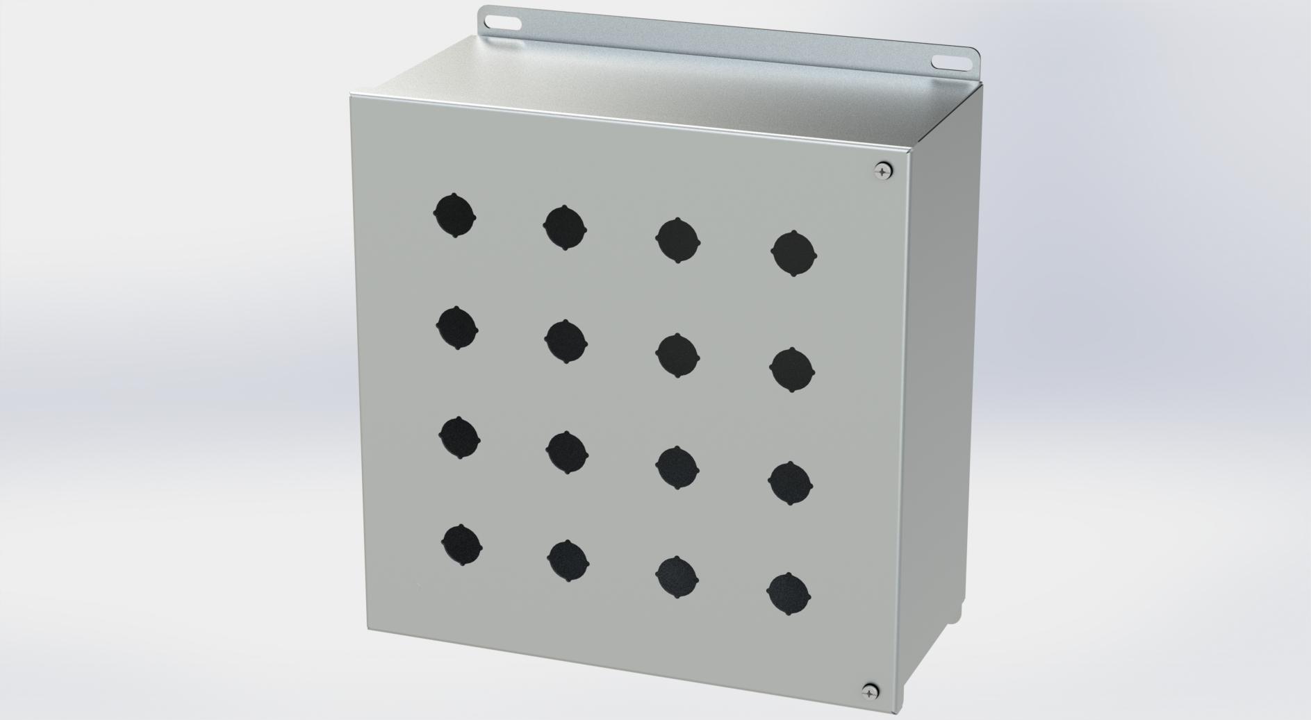 Saginaw Control SCE-16PBHSS6I S.S. PB Enclosure, Height:12.13", Width:12.00", Depth:6.00", #4 brushed finish on all exterior surfaces. Optional sub-panels are powder coated white.