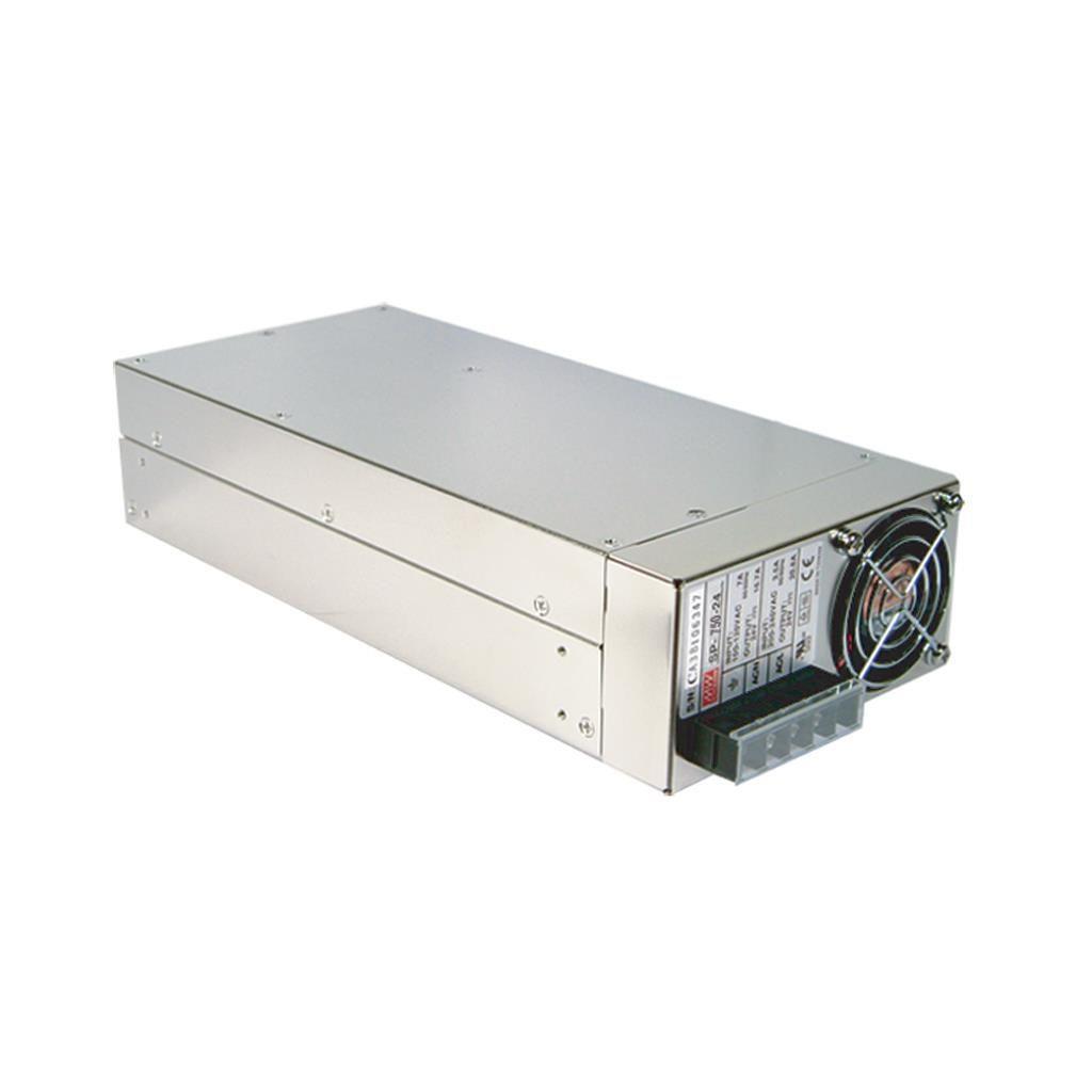 MEAN WELL SP-750-12 AC-DC Enclosed power supply; Output 12Vdc at 62.5A; PFC; forced air cooling; SP-750-12 is succeeded by RSP-750-12.
