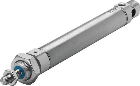 Festo 19254 standards-based cylinder ESNU-8-10-P-A Based on DIN ISO 6432, for proximity sensing. Various mounting options, with or without additional mounting components. With elastic cushioning rings in the end positions. Stroke: 10 mm, Piston diameter: 8 mm, Piston