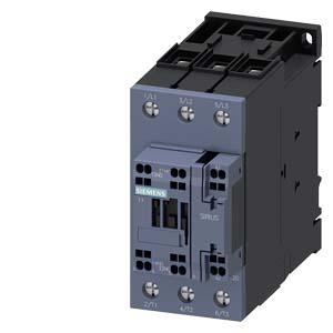 Siemens 3RT2038-3AP00 Power contactor, AC-3 80 A, 37 kW / 400 V 1 NO + 1 NC, 230 V AC, 50 Hz 3-pole, size S2 Spring-type terminals