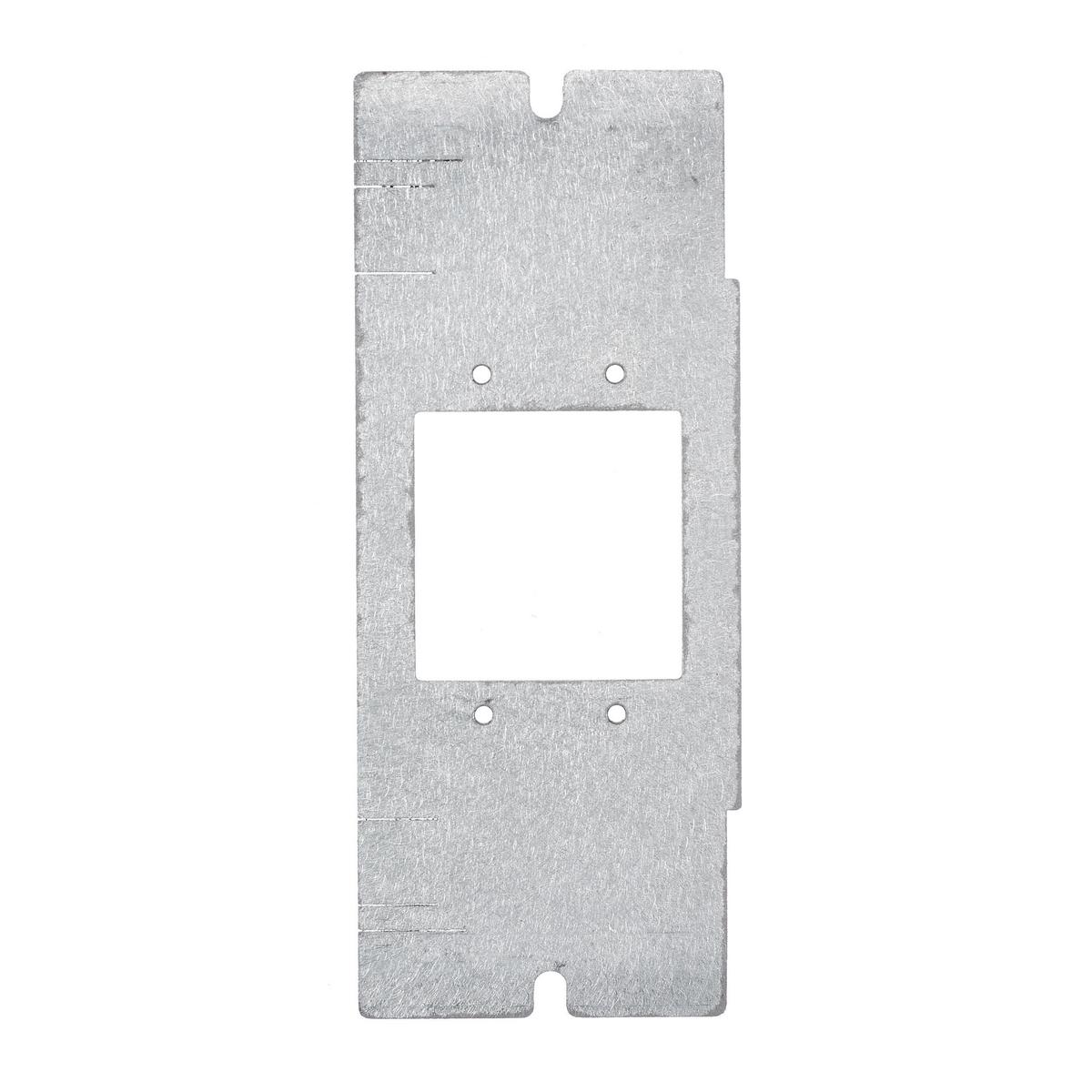 Hubbell FBMPMAAP Concrete, Access, Wood Floorboxes, Recessed, 2, 4, & 6-Gang Series, Mounting Plate, 1-Gang, Opening Accommodates Extron® MAAP Modules or FSR IPS Series  ; Plate for Use in SystemOne 2, 4 & 6-Gang Recessed Floorboxes ; 1-Gang- (2) Extron® MAAP Opening ; Ho