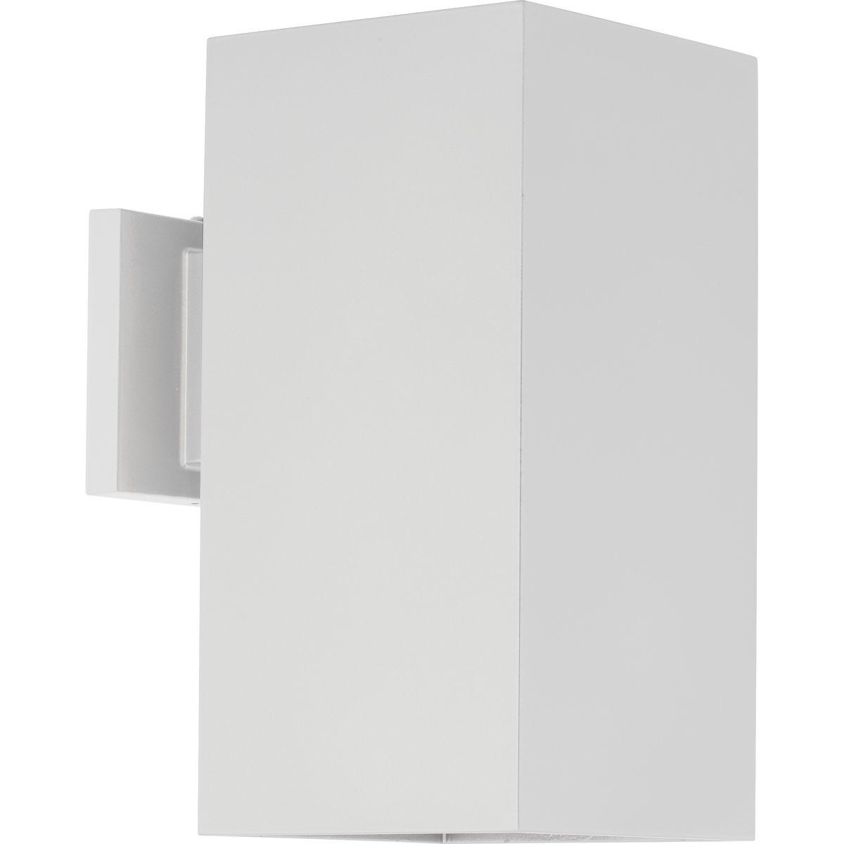 Hubbell P5643-30-30K 6" LED Square Cylinder with heavy-duty aluminum construction, die-cast aluminum wall bracket. UL listed for wet locations. Powder coat for chipping and fading resistance. Dark Sky compliant for down light only. The P5643 is ideal for indoor/outdoor applic