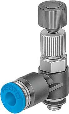 Festo 153503 differential pressure regulator LRLL-1/8-QS-8 Without manometer, with male thread and QS plug connector. Controller function: (* Differential pressure, constant, * with return flow), Pneumatic connection, port  1: G1/8, Pneumatic connection, port  2: QS-8