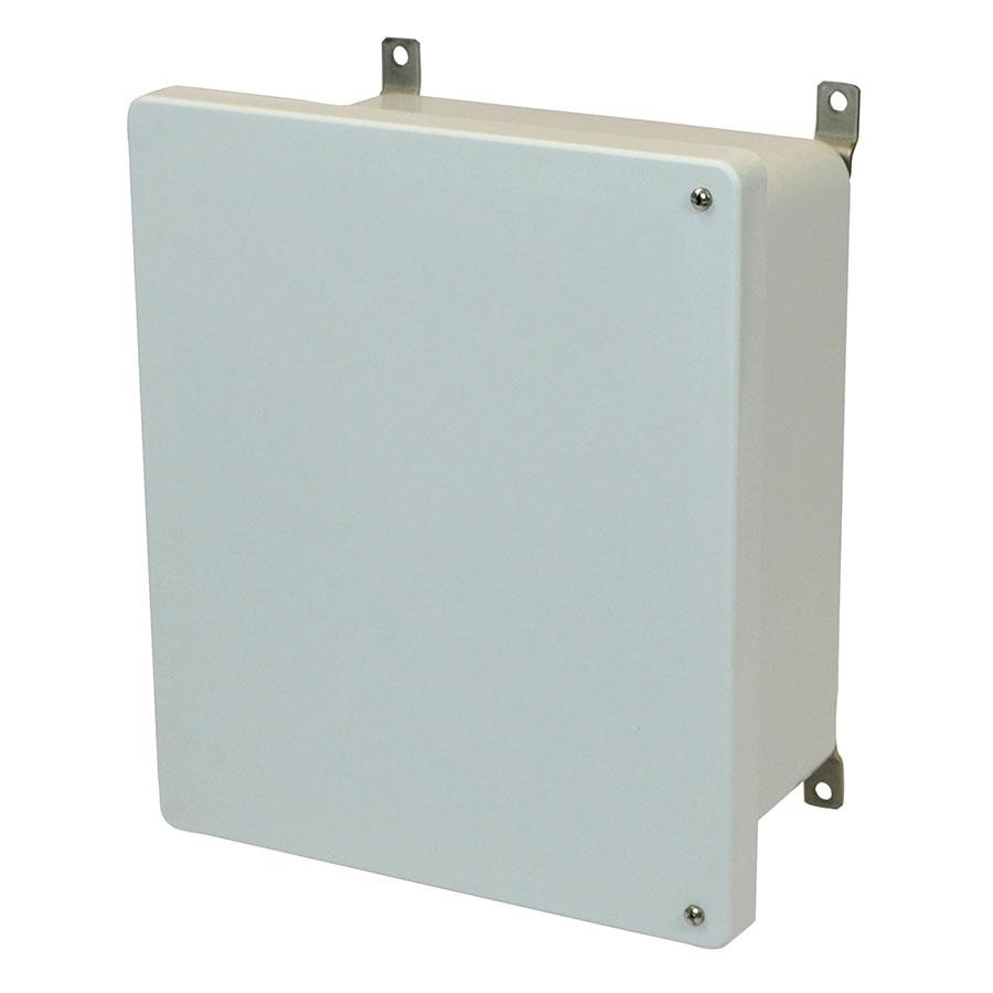 Allied Moulded Products AM1206H JIC Size Junction Box, 12.14 H x 10.26 W x 6.13 D, Solid/Opaque