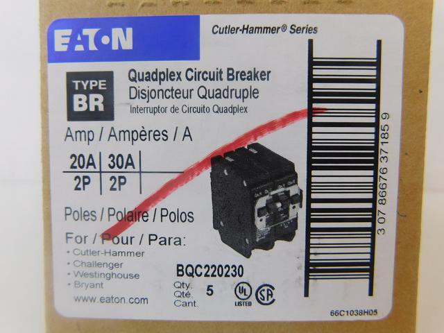 BQC220230 Part Image. Manufactured by Eaton.
