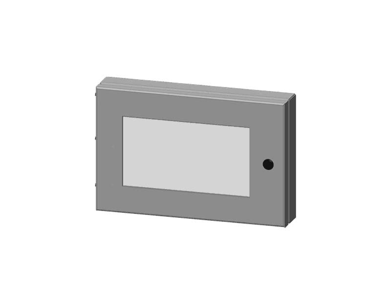 Saginaw Control SCE-HWK1014SS Kit, S.S. Hinged Window, Height:10.00", Width:14.00", Depth:1.50", Stainless Steel Type 304 with #4 brushed finish.