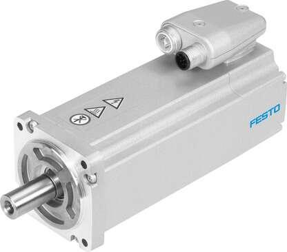 Festo 4267577 servo motor EMME-AS-60-M-LS-AMXB Without gear unit/with brake. Ambient temperature: -10 - 40 °C, Storage temperature: -20 - 70 °C, Relative air humidity: 0 - 90 %, Conforms to standard: IEC 60034, Insulation protection class: F
