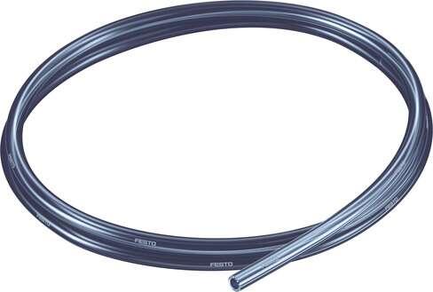 Festo 8048683 plastic tubing PUN-H-6X1-TSW Approved for use in food processing (hydrolysis resistant) Outside diameter: 6 mm, Bending radius relevant for flow rate: 26 mm, Inside diameter: 4 mm, Min. bending radius: 10 mm, Tubing characteristics: Suitable for energy ch