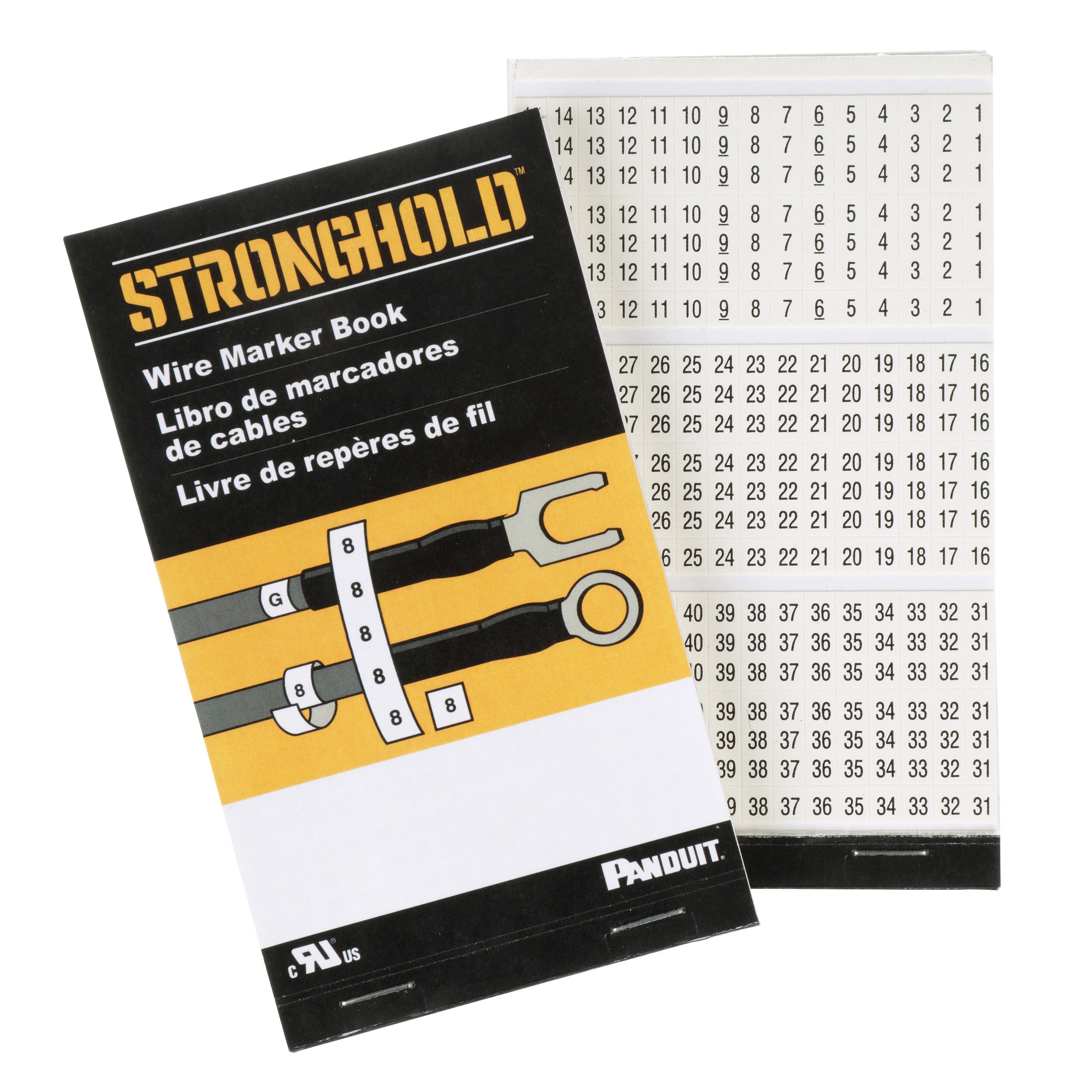Panduit PCMB-4 StrongHold PCMB-4 Pre-Printed Wire Marker Books