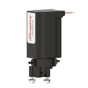 Humphrey 30081270 Solenoid Valves, Miniature 2-Way & 3-Way Solenoid Operated, Number of Ports: 2 ports, Number of Positions: 2 positions, Valve Function: Normally Closed, Piping Type: Inline, Direct Piping, Size (in)  HxWxD: 2.29 x 0.83 x 1.14, Media: Aggressive Liquids & 