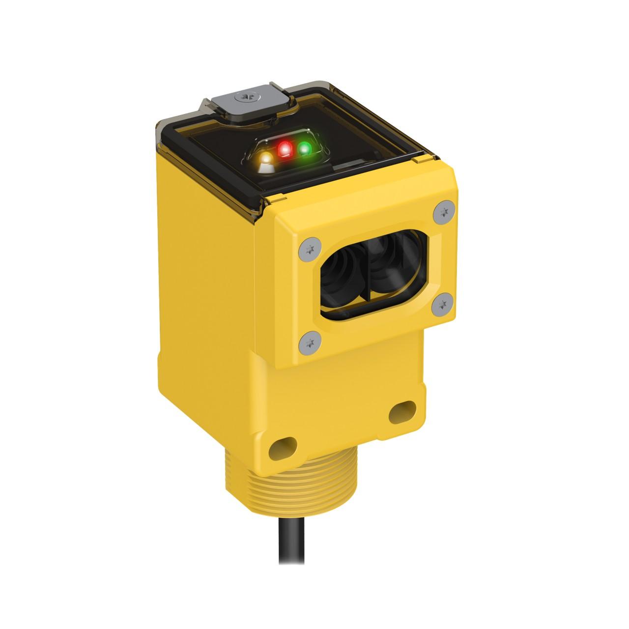 Banner Q45AD9D Intrinsically-safe photo-electric sensor with diffuse mode - Banner Engineering (Q series - Q45AD9) - Part #37617 - Sensing range 300mm - Infrared (IR) light (880nm) - 1 x digital output (NAMUR) (Light-ON or Dark-ON operation) - Supply voltage 5Vdc-15Vdc 