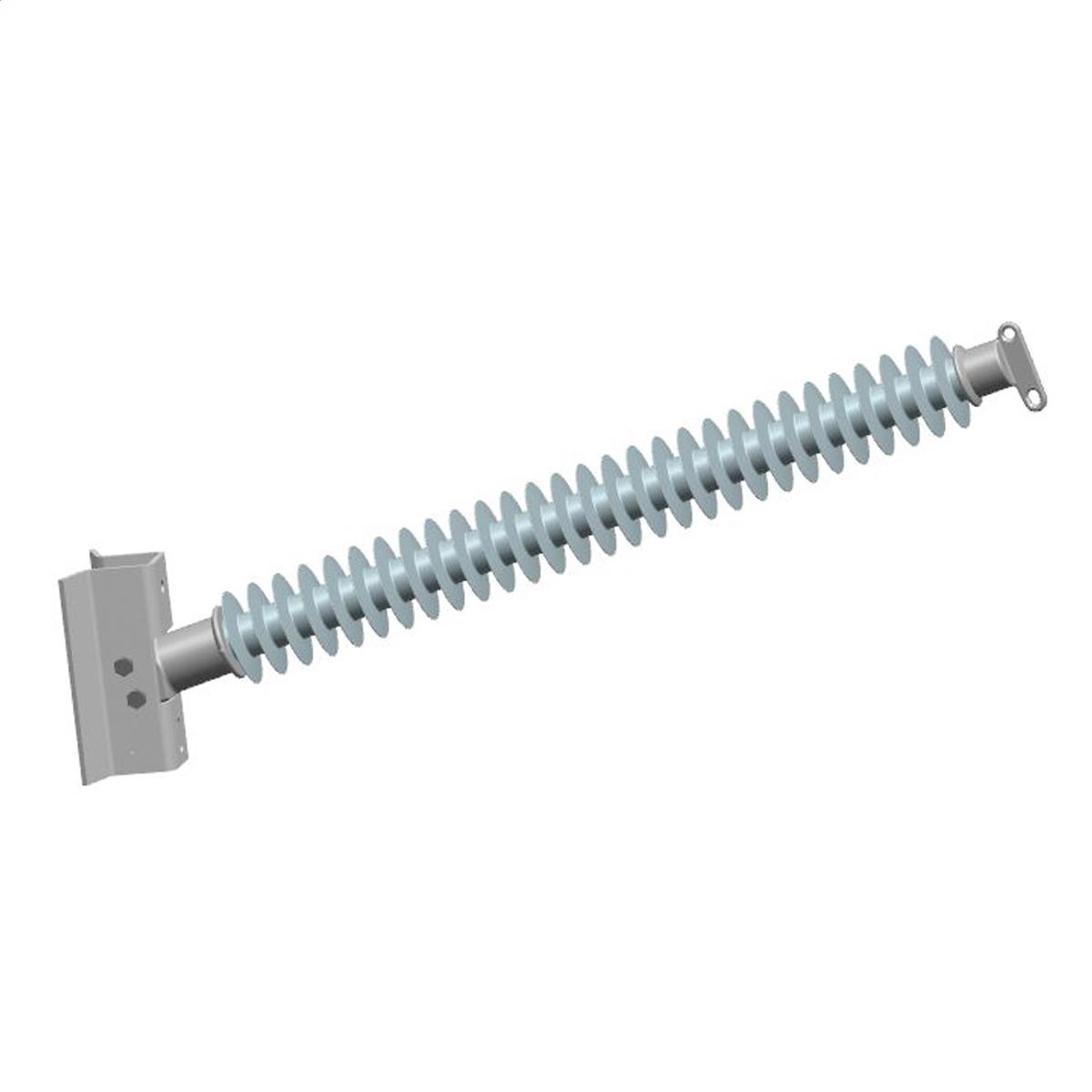 Hubbell P350090S0070 3.5" Line Post, 2 hole blade, Steel gain base 14" CL - 1" bolts  ; Made from hydrophobic silicone polymer ; 