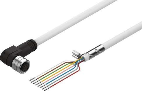 Festo 1451678 encoder cable NEBM-M12W8-E-10-LE8 Cable identification: Without inscription label holder, Electrical connection 1, function: Field device side, Electrical connection 1, design: Round, Electrical connection 1, connection type: Plug socket, Electrical conne