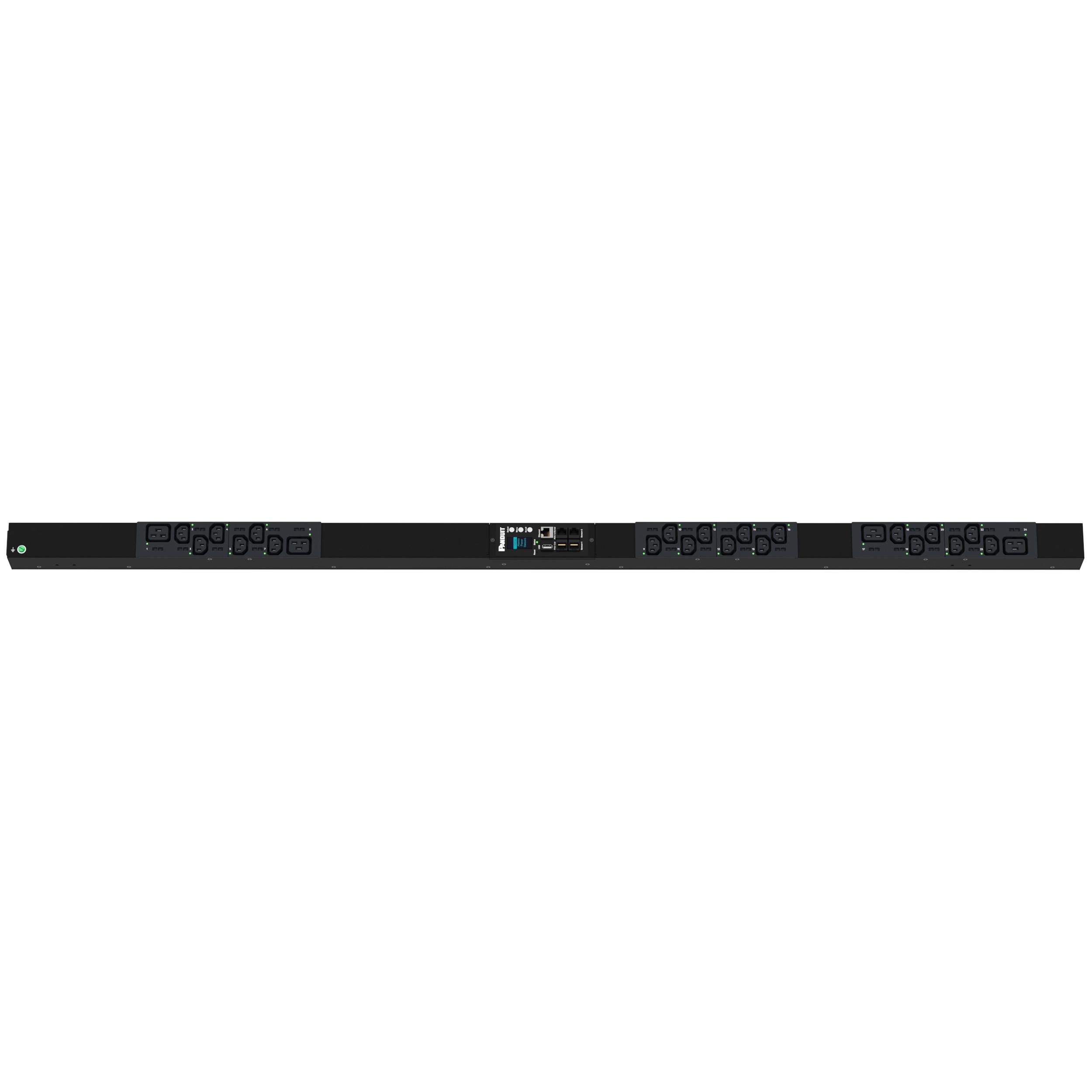 Panduit P24G11M SmartZone™ Monitored & Switched per Outlet PDU