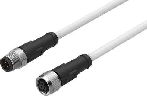 Festo 8080782 connecting cable NEBC-M12G8-E-2-N-M12G8 Based on the standard: EN 61076-2-101, Authorisation: c UL us - Listed (OL), Certificate issuing department: UL E474609, Cable identification: Without inscription label holder, Product weight: 112 g