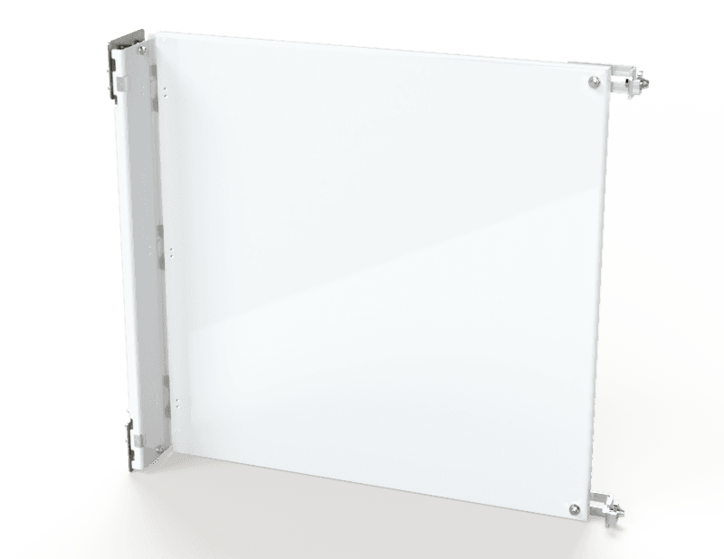 Saginaw Control SCE-72SP36F4 Panel, Swingout Half, Height:30.88", Width:30.81", Depth:0.85", Powder coated white.