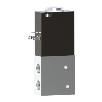 Humphrey P15339RC1205060 Solenoid Valves, Small 2-Way & 3-Way Solenoid Operated, Number of Ports: 3 ports, Number of Positions: 2 positions, Valve Function: Single Solenoid, Multi-purpose w/IP67 Enclosure, Piping Type: Inline, Direct Piping, Coil Entry Orientation: Rotated, over 