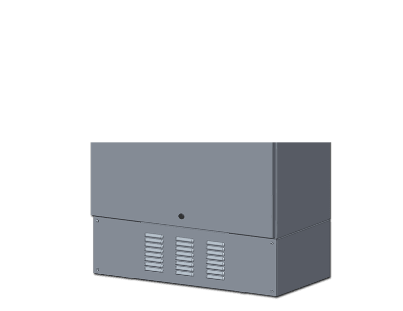 Saginaw Control SCE-SKL126068SS Skirt, S.S. Louvered, Height:12.00", Width:59.75", Depth:1.00", Type 304 Stainless Steel, #4 Brushed Finish on all exterior surfaces