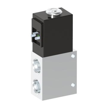 Humphrey E2533980RC1205060 Solenoid Valves, Large 2-Way & 3-Way Solenoid Operated, Number of Ports: 3 ports, Number of Positions: 2 positions, Valve Function: Single Solenoid, Multi-purpose, Piping Type: Inline, Direct Piping, Coil Entry Orientation: Rotated, over Port 1, Size (in)