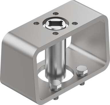 Festo 8085019 mounting kit DARQ-K-Z-F05S14-F03S9-R13 Based on the standard: (* EN 15081, * ISO 5211), Container size: 1, Design structure: (* Dual flat and male square, * Mounting kit), Corrosion resistance classification CRC: 2 - Moderate corrosion stress, Product wei