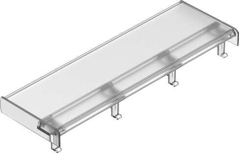 Festo 565584 inscription label holder ASCF-H-L2-16V Corrosion resistance classification CRC: 1 - Low corrosion stress, Product weight: 32,5 g, Materials note: Conforms to RoHS, Material label holder: PVC