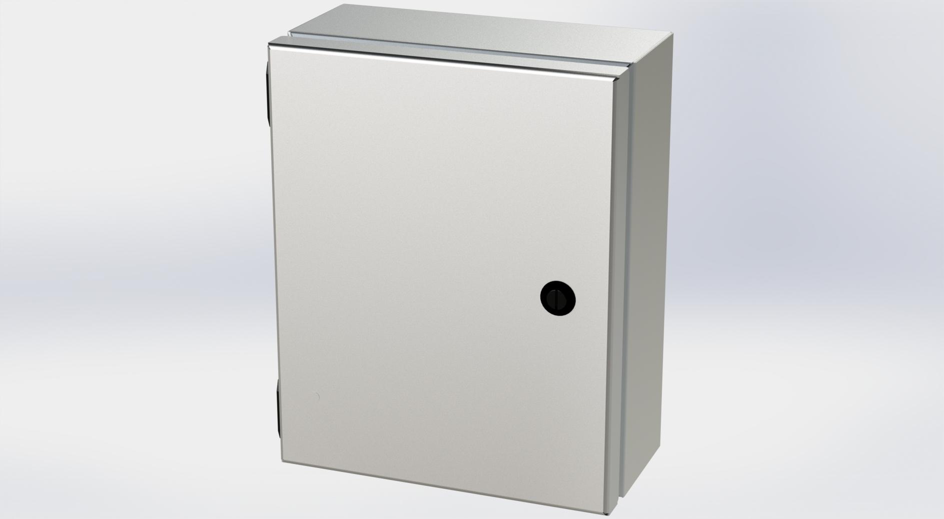 Saginaw Control SCE-1008ELJSS6 S.S. ELJ Enclosure, Height:10.00", Width:8.00", Depth:4.00", #4 brushed finish on all exterior surfaces. Optional sub-panels are powder coated white.