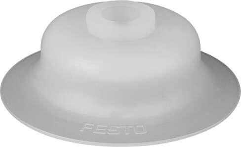 Festo 190981 vacuum suction cup ESV-20-SS Wearing part, easily replaceable suction cup diameter: 20 mm, suction cup volume: 0,318 cm3, Position of connection: on top, Assembly position: Any, Suction cup shape: round flat
