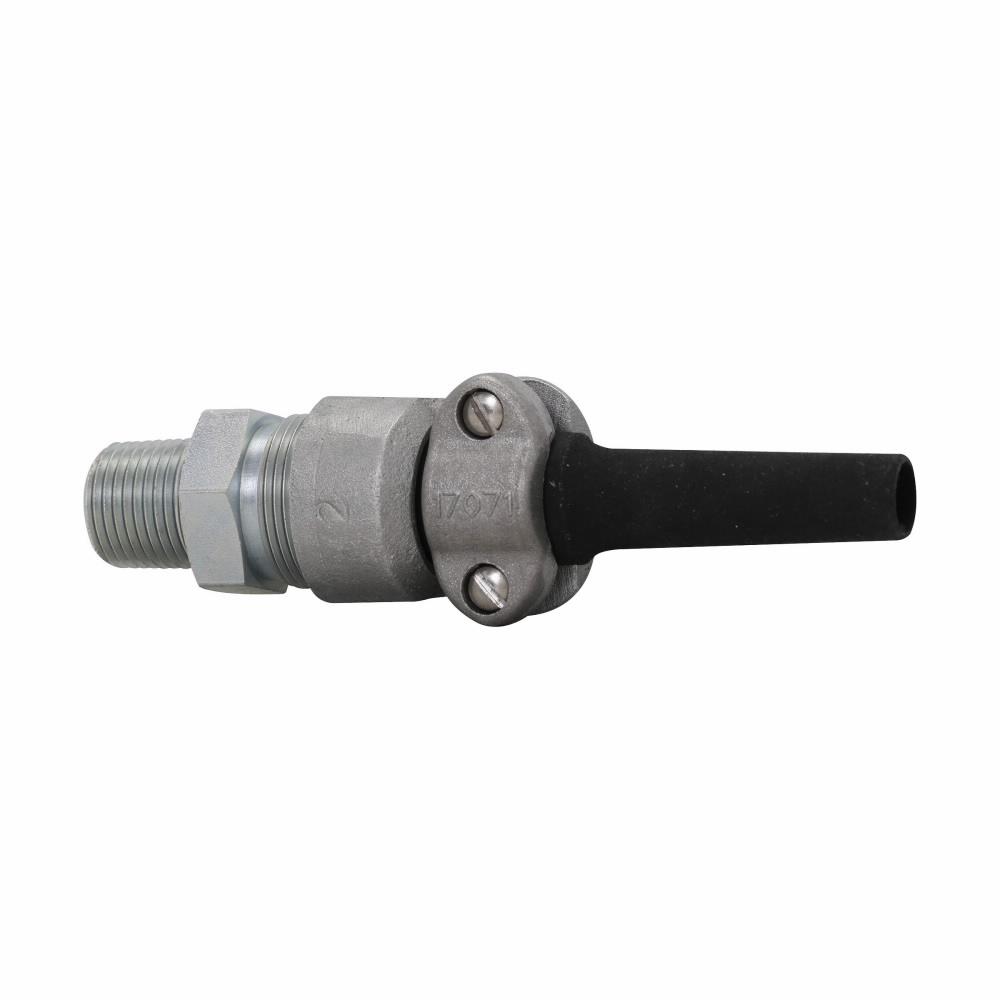 Eaton CGBS3015K Eaton Crouse-Hinds series CGBS portable cord connector, Non-armoured cable, Steel, Outer sheath min/max: 0.500-0.625", Explosionproof, Wire mesh grip, 1" NPT
