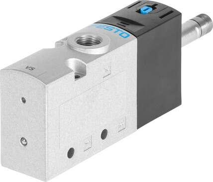 Festo 575544 solenoid valve VUVS-L25-M32C-AD-N14-F8 Valve function: 3/2 closed, monostable, Type of actuation: electrical, Valve size: 26,5 mm, Standard nominal flow rate: 1000 l/min, Operating pressure: 2,5 - 10 bar
