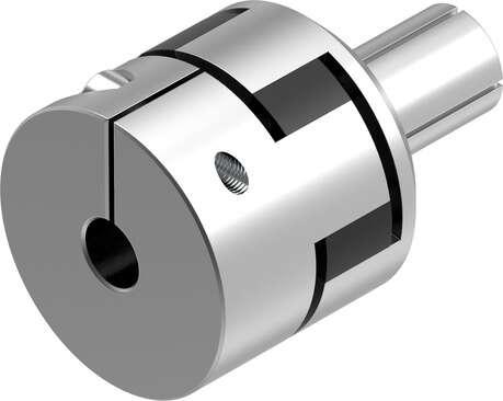 Festo 3420022 coupling EAMD-42-40-14-16X25-U drive component, which transmits the rotary motion of a stepper or servo motor Holder diameter 1: 14 mm, Holder diameter 2: 16 mm, Size: 42, Nominal length: 40 mm, Assembly position: Any