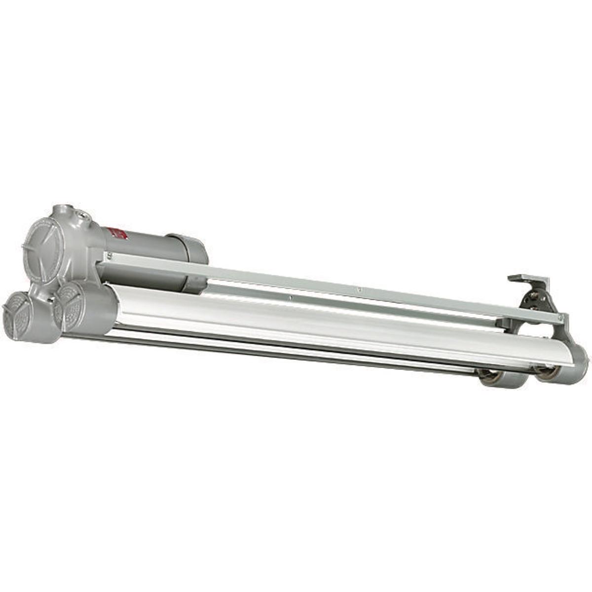 Hubbell HFX-430-72-FB HFX 40W 220V 2 Lamp with Fused Ballast  ; UL Listed and labeled for use inside paint spray booths and rooms ; 2’ nominal compact models facilitate use in areas too small for nominal 4’ models, or where the light must be confined ; Standard ballast is 120-