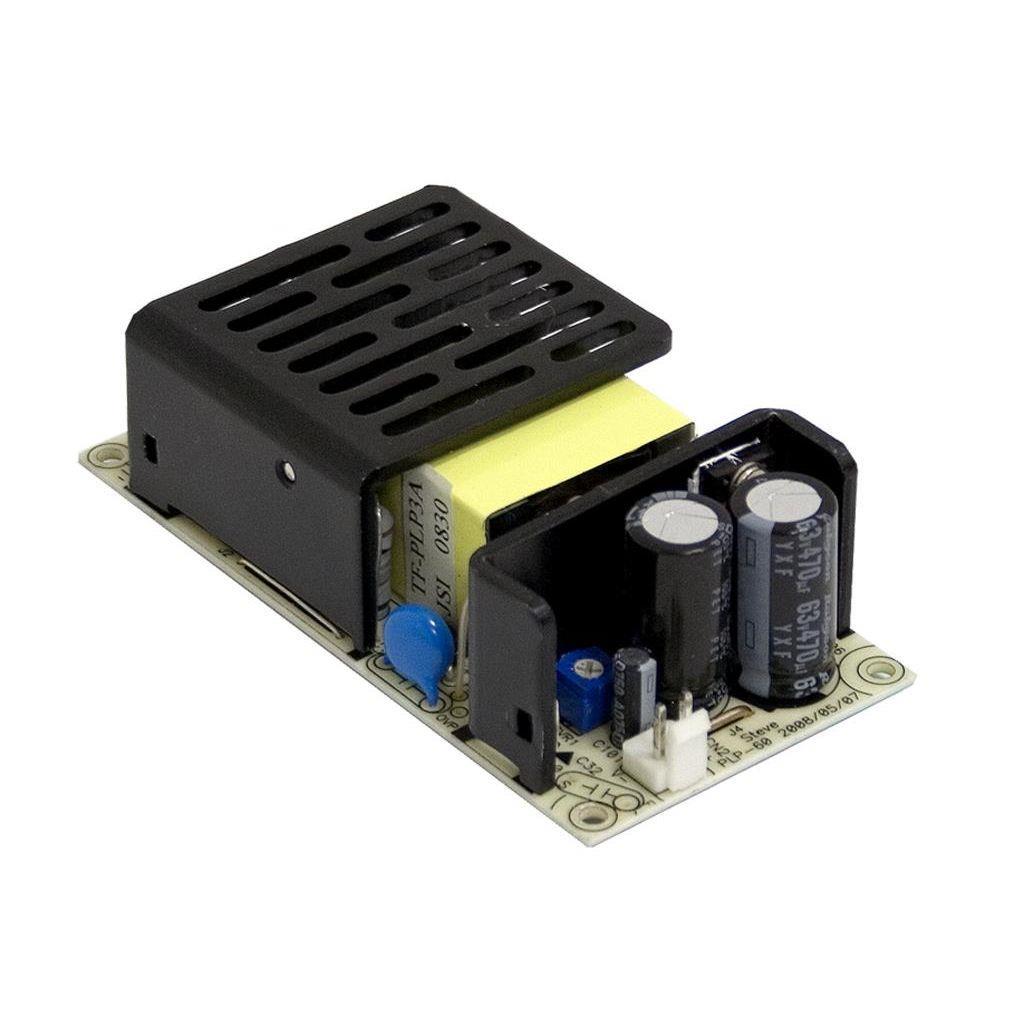 MEAN WELL PLP-60-12 AC-DC Single output LED driver Constant Current (CC); Output 12Vdc at 5A; open frame; I/O with JST connector