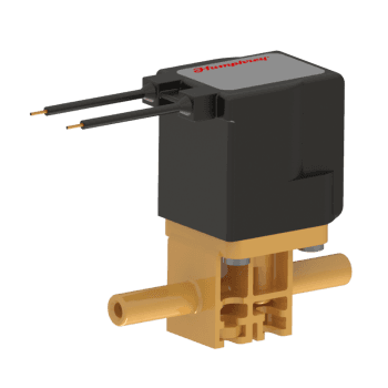 Humphrey 35045700 Solenoid Valves, Small 2-Way & 3-Way Solenoid Operated, Number of Ports: 2 ports, Number of Positions: 2 positions, Valve Function: Normally Closed, Piping Type: Inline, Direct Piping, Size (in)  HxWxD: 2.58 x 1.21 x 1.76, Media: Aggressive Liquids & Gase