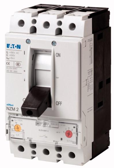Eaton Corp NZMN2-A200-NA Circuit-breaker NZM2, 3 pole, Switching capacity SCCR 600Y/347 V 60 Hz( Icu ): 25 kA, Switching capacity SCCR 480 V 60 Hz( Icu ): 35 kA, Rated current = rated uninterrupted current (In = Iu ): 200 A, Installation type: Fixed, Screw connection, Standard/Ap