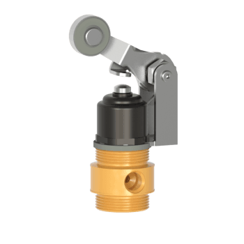 Humphrey 125MC21020BRB Mechanical Valves, Roller Cam Operated Valves, Number of Ports: 2 ports, Number of Positions: 2 positions, Valve Function: Normally closed, Piping Type: Inline, Direct piping, Approx Size (in) HxWxD: 3.58 x 1.18 DIA, Media: Air, Inert Gas