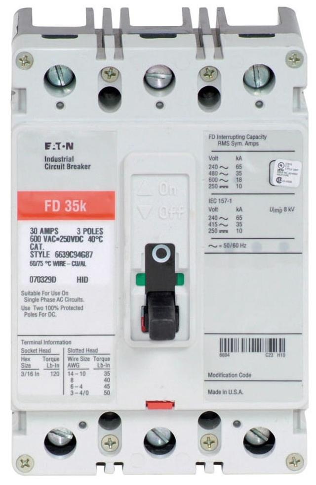 FD3045 Part Image. Manufactured by Eaton.