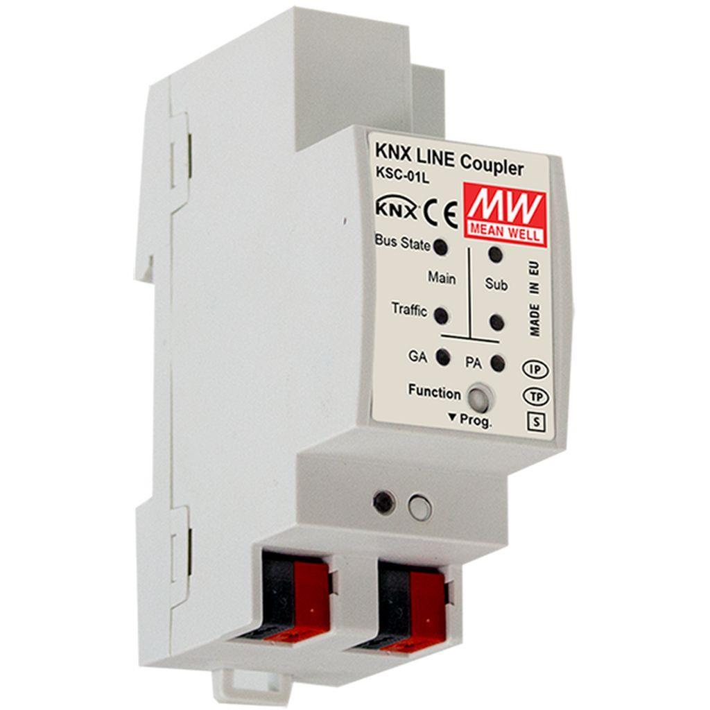 MEAN WELL KSC-02L KNX Secure Line coupler/Repeater