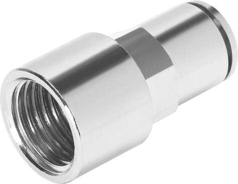 Festo 558678 push-in fitting NPQM-D-G14F-Q6-P10 Size: Standard, Nominal size: 5 mm, Design structure: Push/pull principle, Operating pressure complete temperature range: -0,95 - 16 bar, Operating medium: Compressed air in accordance with ISO8573-1:2010 [7:-:-]