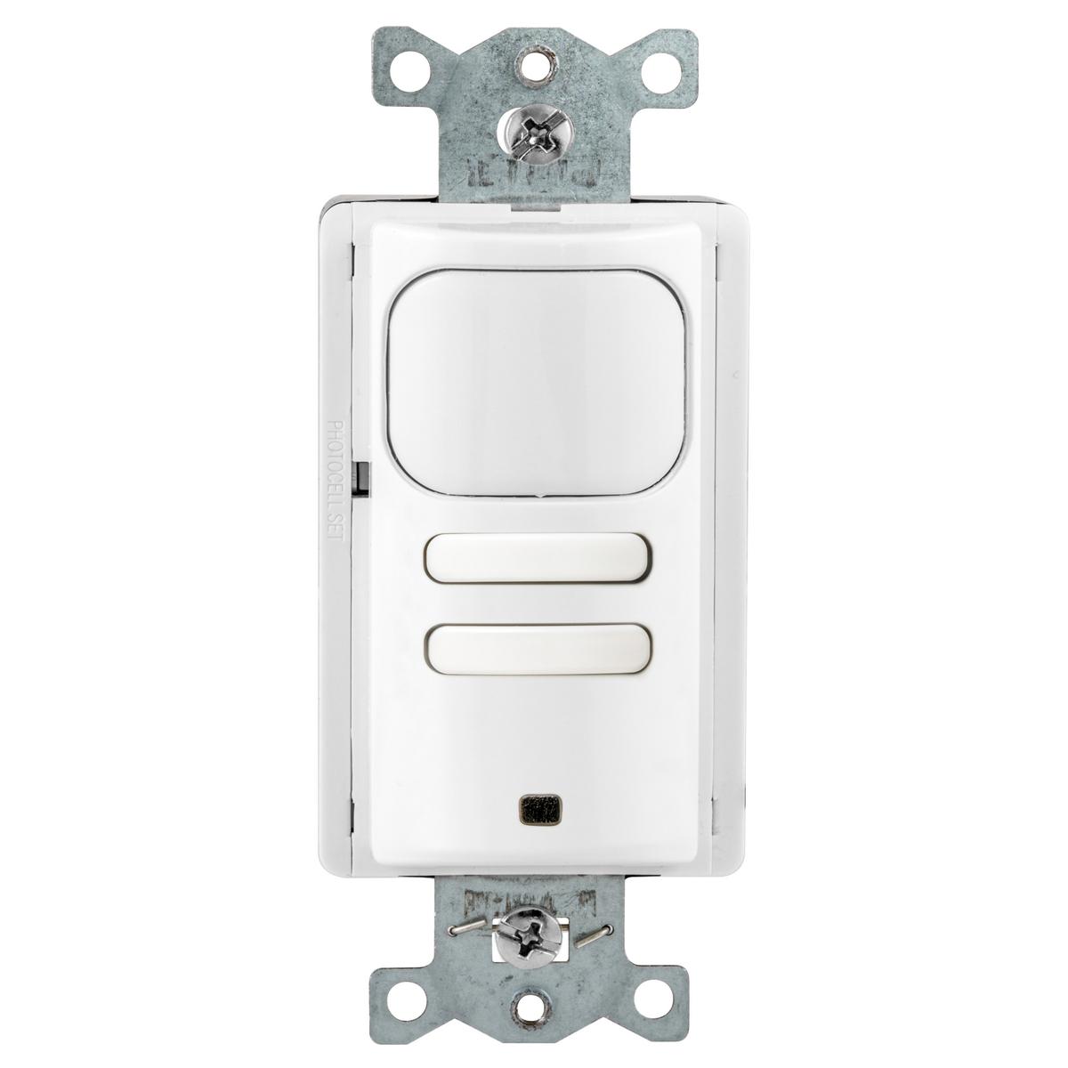 Hubbell AP2001W22 Vacancy Sensors, Wall Switch, AdaptivePassive Infrared, 2 Circuit, 120/277V AC, White 