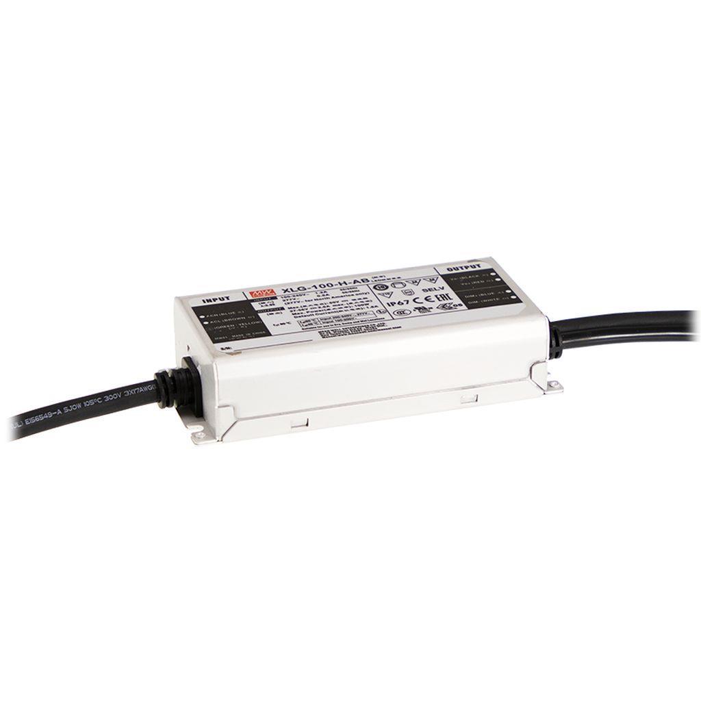 MEAN WELL XLG-100I-L-A AC-DC India version Single output LED driver Constant Power Mode with Input over voltage protection; Output 142Vdc at 1.05A; Metal housing design; IP67; Built-in potentiometer