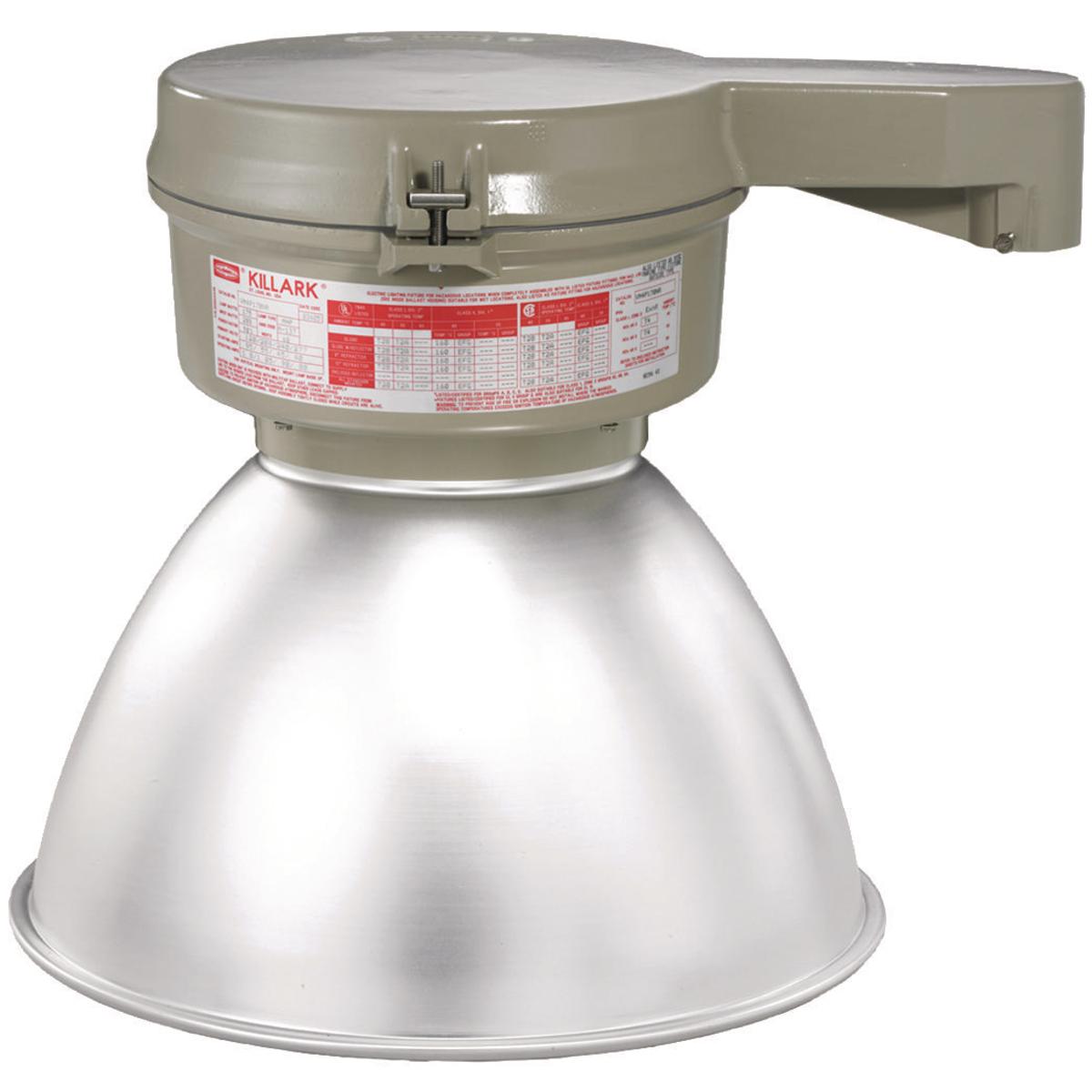 Hubbell VM4H100S5ERN VM4 Series - 100W Metal Halide Quadri-Volt - 1-1/2" Stanchion Mount - Enclosed Reflector  ; Ballast tank and splice box – corrosion resistant copper-free aluminum alloy with baked powder epoxy/polyester finish, electrostatically applied for complete, unif
