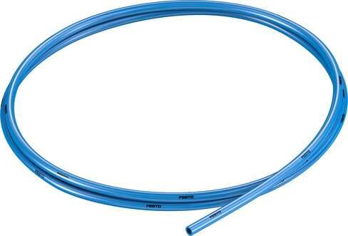 Festo 567947 plastic tubing PUN-H-3/16-BL-150-CB Approved for use in food processing (hydrolysis resistant) Outer diameter, inches: 3/16, Bending radius relevant for flow rate: 0,069 Fuß, Min. bending radius: 0,025 Fuß, Tubing characteristics: Suitable for energy chai