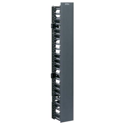 Panduit WMPVF45E CABLE MGMT PANEL VERTICAL4"W X 5"D FRONT ONLY 45RUBLACK NETRUNNER ROHS