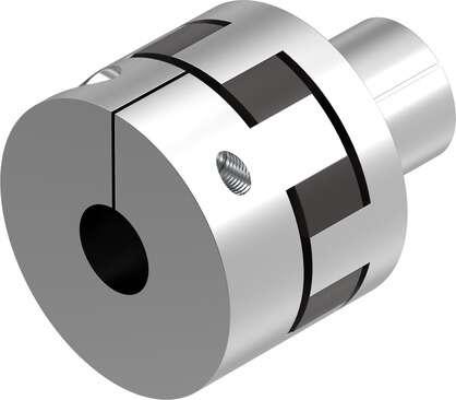 Festo 3717812 coupling EAMD-67-51-20-32X32-U drive component, which transmits the rotary motion of a stepper or servo motor Holder diameter 1: 20 mm, Holder diameter 2: 32 mm, Size: 67, Nominal length: 51 mm, Assembly position: Any