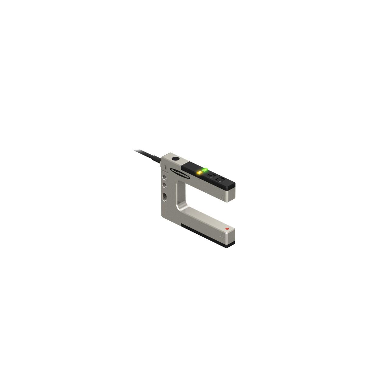 Banner SLM30B6 W/30 SLM Series: Rugged Nickel Plated Metal Fixed-Distance Slot Sensor, Slot Width:30 mm; Input:10-30 V dc, Output: Bipolar: 1 NPN; 1 PNP, 9 m (30 ft) Cable