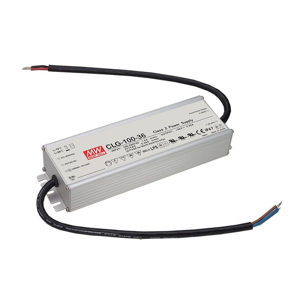 MEAN WELL CLG-100-12 AC-DC Single output LED driver Constant Current (CC) with PFC; Output 12Vdc at 5A; CLG-100-12 is succeeded by XLG-100-12-A.