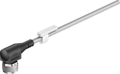 Festo 8066687 connecting cable NEBB-M12W5-P-10-LE5 Conforms to standard: (* Core colours and connection numbers to EN 60947-5-2, * EN 61076-2-101), Cable identification: With inscription label holder, Electrical connection 1, function: Field device side, Electrical con