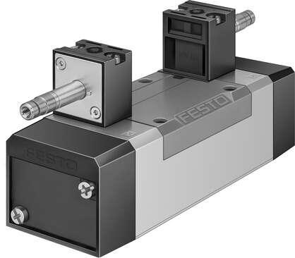 Festo 159709 solenoid valve MN1H-5/3B-D-3-C With manual override, without solenoid coil or socket. Solenoid coil and socket should be ordered separately. Valve function: 5/3 pressurised, Type of actuation: electrical, Width: 65 mm, Standard nominal flow rate: 4000 l/m