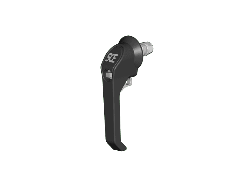 Saginaw Control SCE-PCH5-7SC HANDLE, 5in. Padlocking w/7mm Square Insert, Height:9.00", Width:4.00", Depth:2.00", 